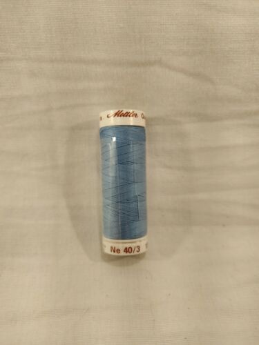 METTLER QUILTING 100% COTTON THREAD- 40/3 150m -164 YARDS col. 284- Art 136 Blue - Picture 1 of 5