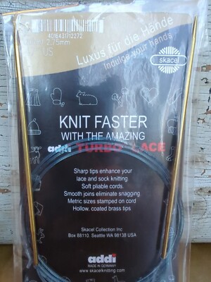 addi Turbo  LACE Circular Knitting Needles Skacel US ? (2.75 mm) 47'' (120cm)