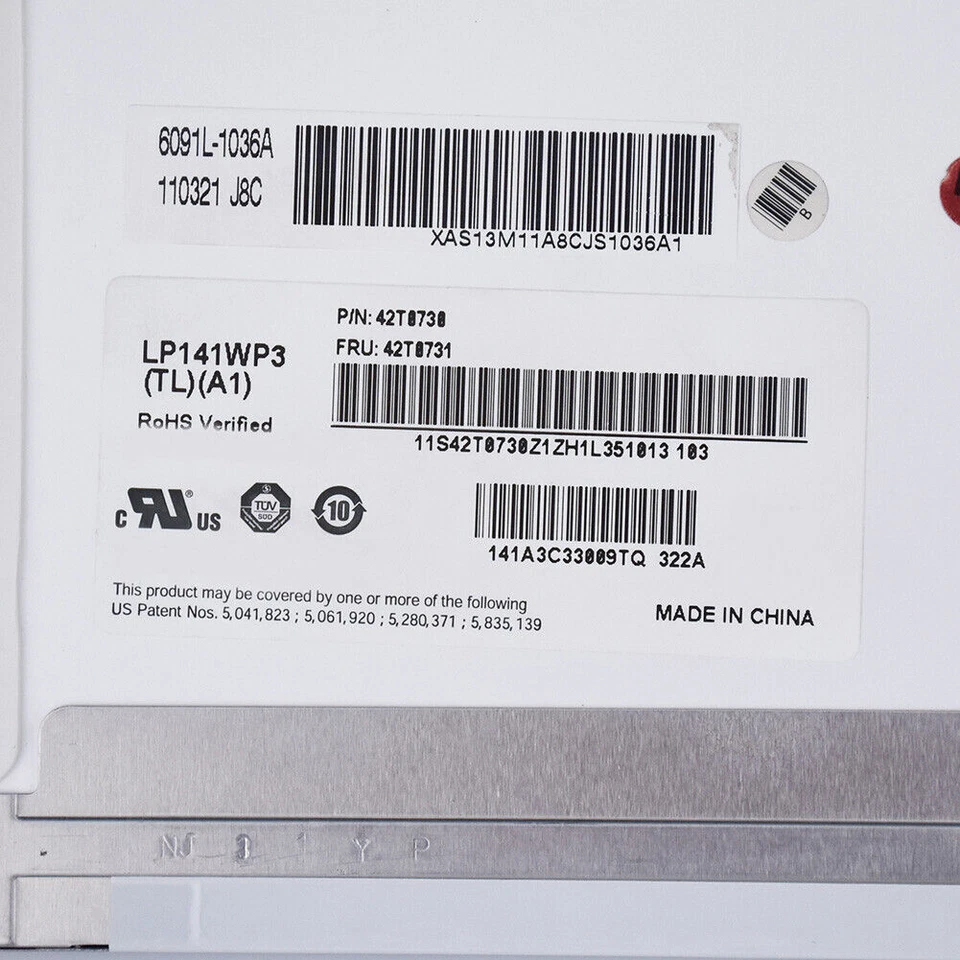 14.1" LCD Screen for Lenovo T410 40 Pins B141EW05 LTN141AT15 LP141WP3 LTN141BT09 - Image 4 of 4