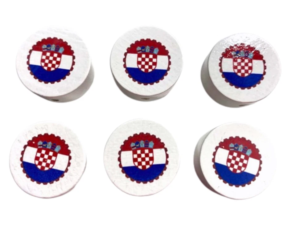 Schnullerkette mit Namen Kroatien Croatia Flagge Fussball Junge Mädchen Baby  - Bild 2 von 4
