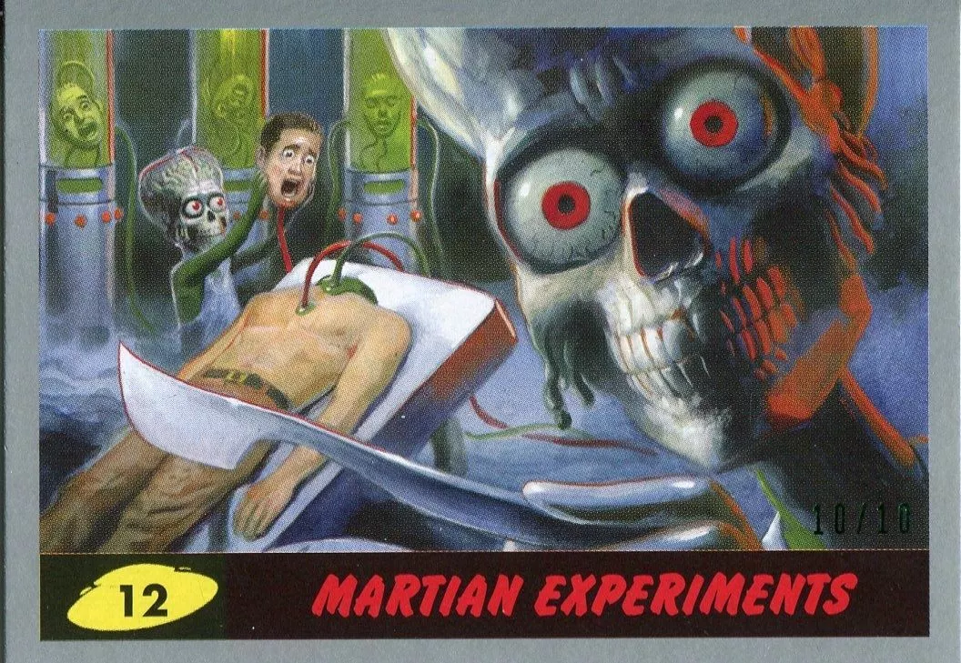 Mars Attacks The Revenge Silver [10] Base Card #12 Martian Experiments | eBay