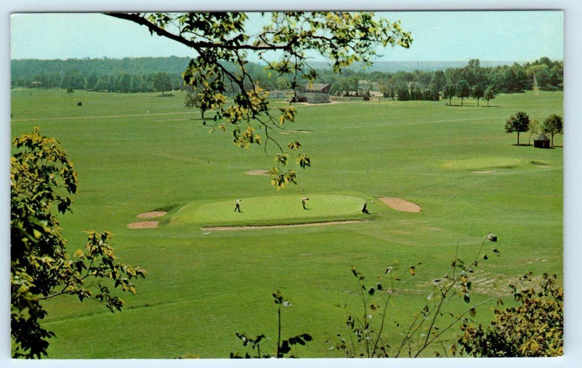 DAYTON, Ohio OH ~ Golf Course HILL &amp; DALE COUNTRY CLUB Golfers 1950s  Postcard | eBay