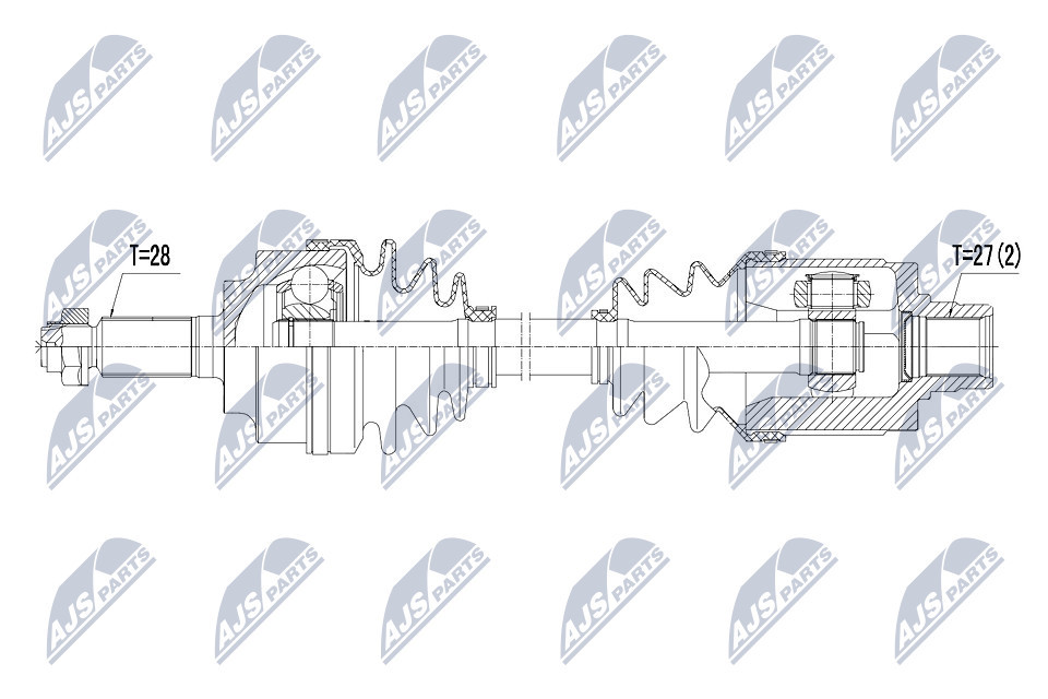 NPW-HD-032 NTY Drive Shaft for HONDA