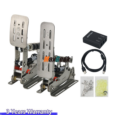 Simplayer PRO-P2+H2 Sim Racing Pedals Load Cell Pedals Standard+2 Hydraulic Rods