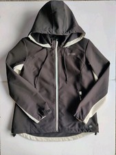 Dickies Storm Women’s Hooded Rain Black Jacket Full Zip Size Medium