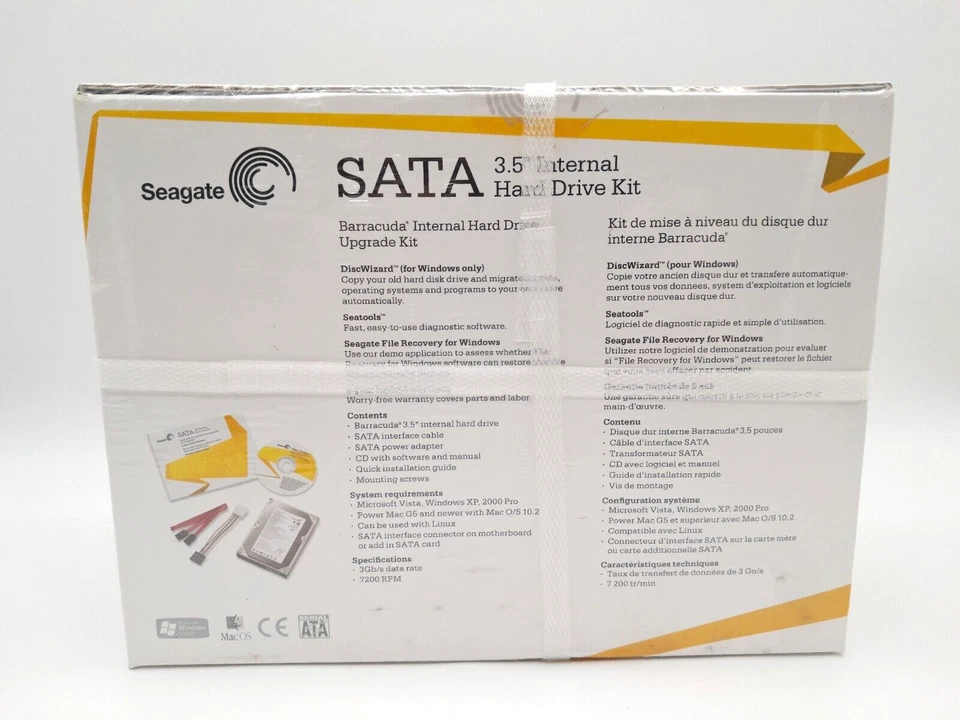 Seagate 1 TB SATA Barracuda 3.5" Internal HD Hard Drive PC Mac Upgrade Kit 32MB - Image 3 of 4