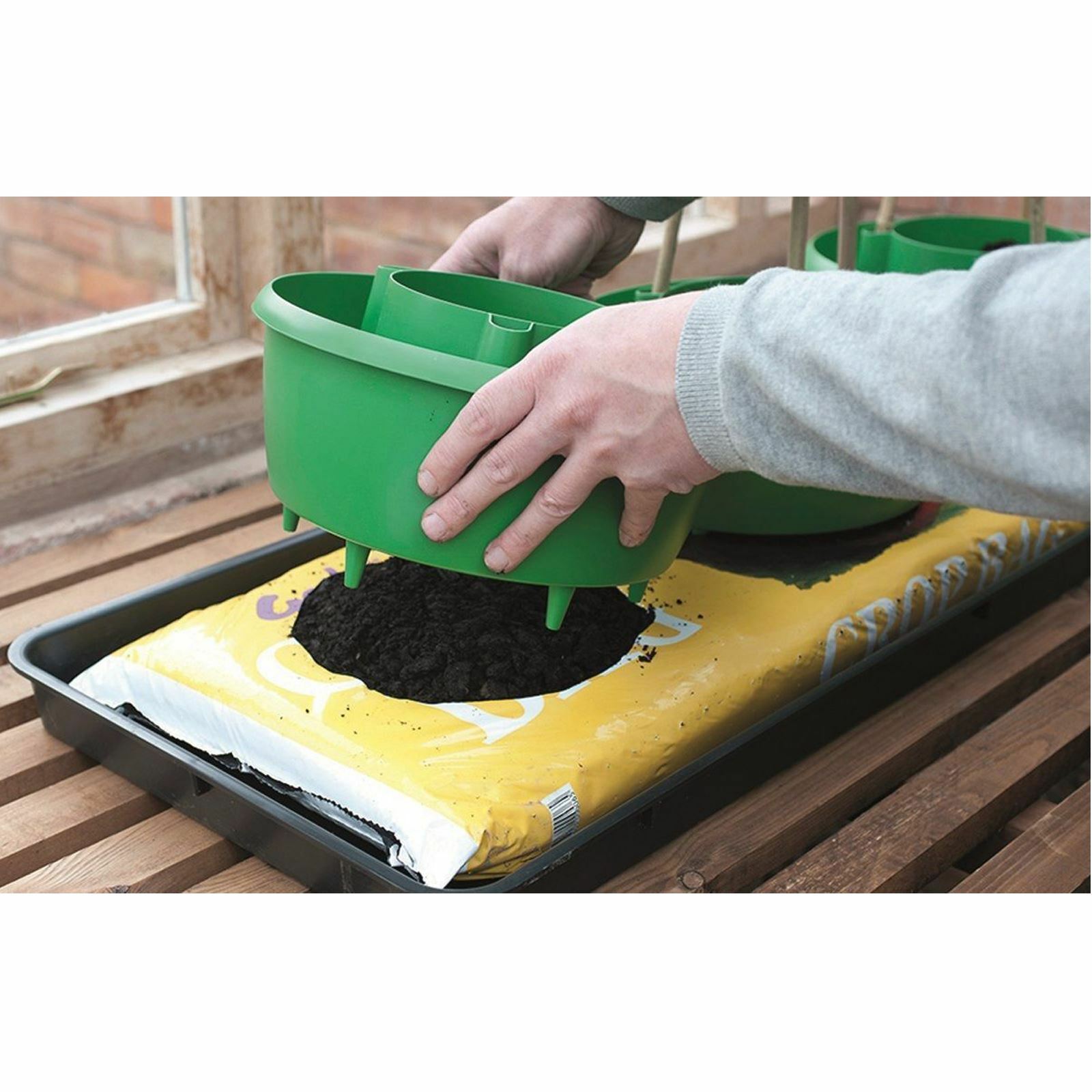 Garland Set of 3 Plant Halos Garden Grow Bags Pots Watering Crop