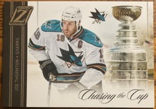 2010-11 Zenith Chasing The Cup Joe Thornton #9 San Jose Sharks