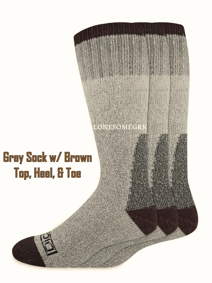 3 pares de calcetines Dickies Performance acolchados térmicos de peso pesado a media pantorrilla para hombre Foto 2 de 4