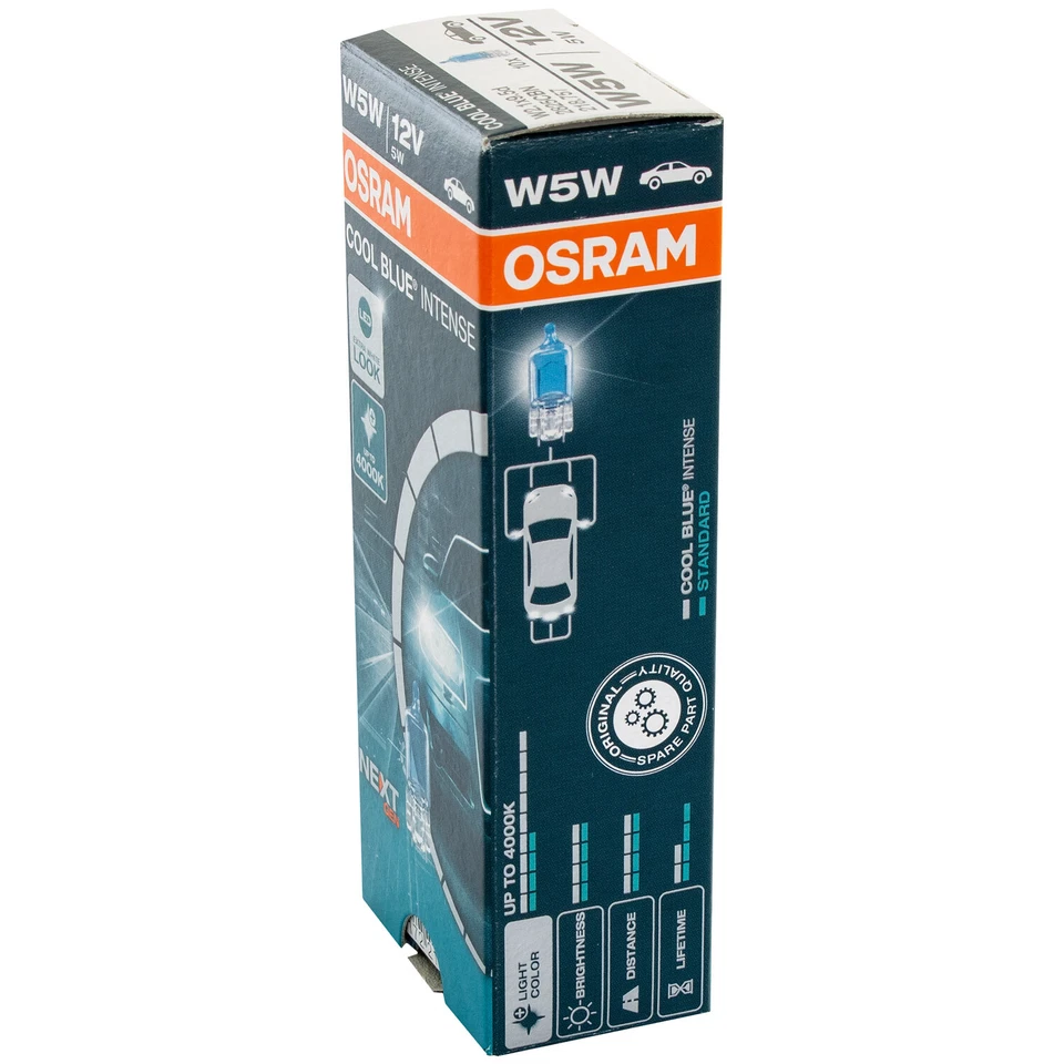 OSRAM COOL BLUE INTENSE W5W BOX 50 lm Glühlampe Blinkleuchte 2825CBN - Bild 3 von 4