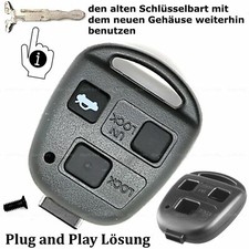 Toyota Yaris Corolla Avensis Rav 4 IV Celica 3 Tasten Schlüssel Ersatz Gehäuse