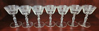 Libbey/Rock Sharpe 3006-10 Set of 7 Liqueur / Cordial Etched Floral Cut Glass