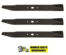3 PACK FITS SIMPLICITY SNAPPER MOWER BLADES 44" DECK BROADMOOR 1716696ASM