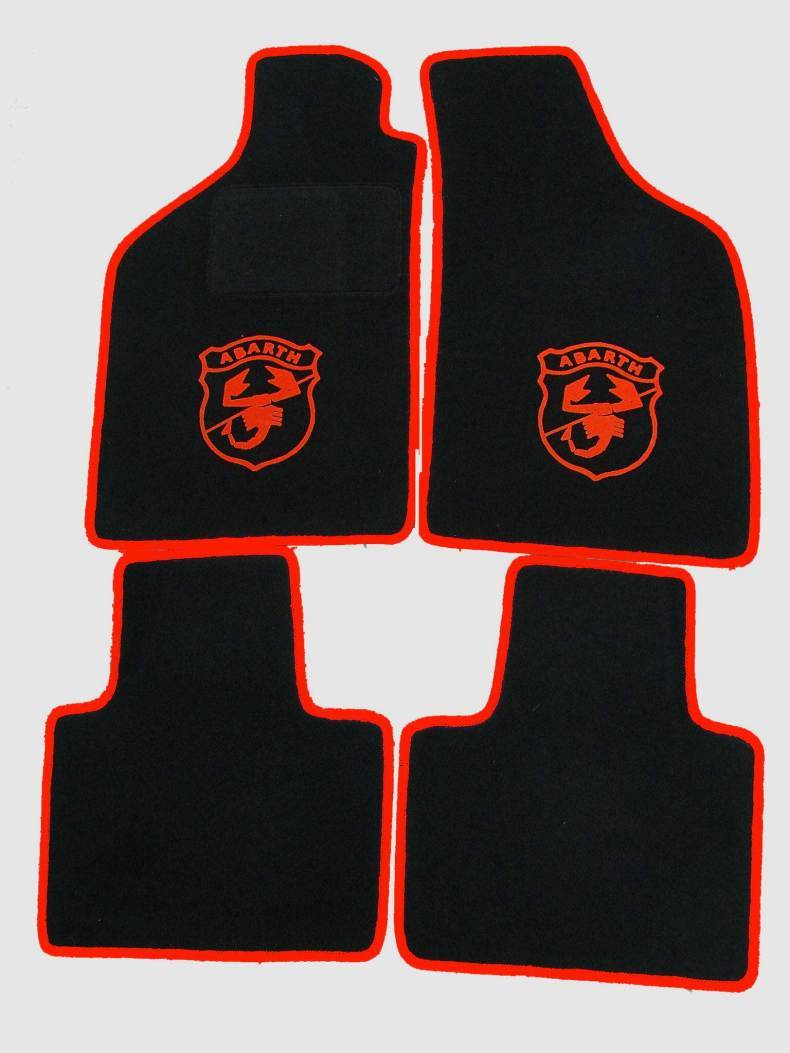 Tapis de sol Fiat Punto 2 Abarth antidérapants avec talonnette de renfort