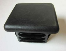 4 St&uuml;ck Abdeckkappen Schwarz 50x50mm&nbsp;Fu&szlig;kappen Endkappen Gleiter Lamellenstopfen