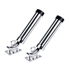A pair of Stainless Steel Boat Fishing Rod Holder 360 Degree Rotation Outrigger