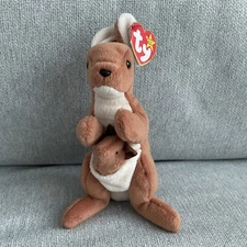 Original Ty Beanie Babies POUCH The Kangaroo Style 4161 1996
