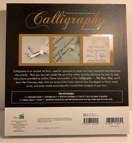 Kit de caligrafía Art Studio producto caja de especias. Nuevo sellado de fábrica. - Imagen 12 de 18