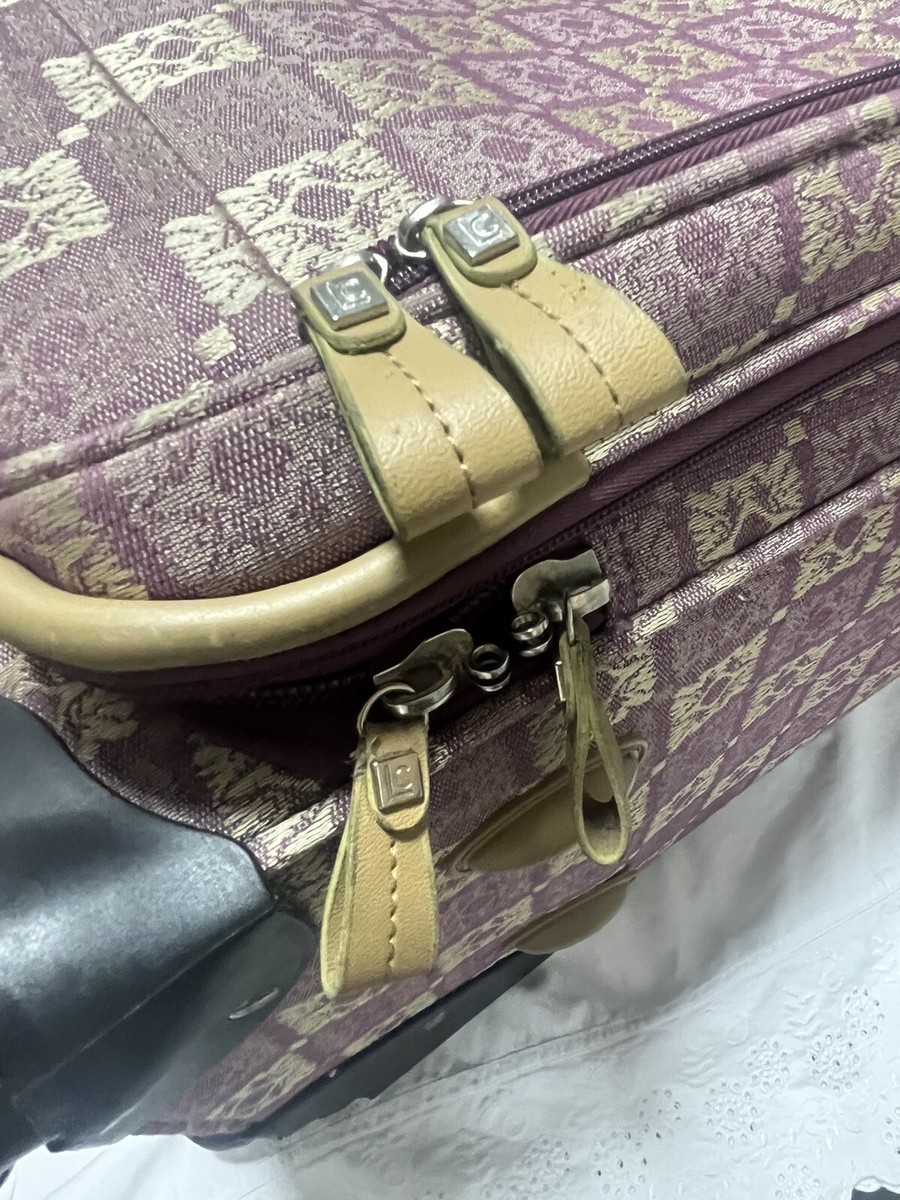 Liz Claiborne Burgundy Expandable Travel Luggage 25” H. x 17