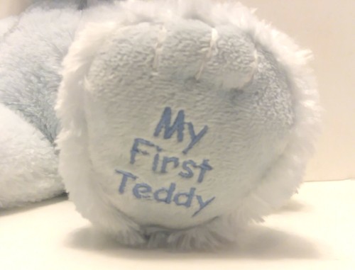 Peluche Russ Baby IL MIO PRIMO ORSACCHIOTTO blu fiocco orsacchiotto 16" - Foto 6 di 10