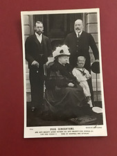 Early 1900s ROYALY REAL PHOTO PC - QUEEN VICTORIA - FOUR GENERATIONS - J BEAGLE