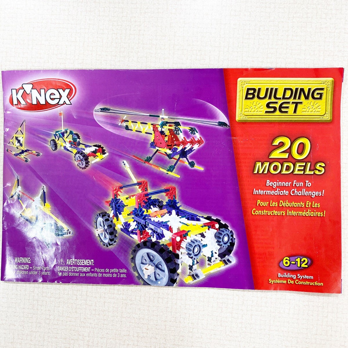 Knex Building Red Case 20 Models Instructions Vehicles