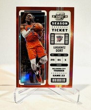 Optic Contenders 2022-23 Luguentz Dort Season Ticket Red Prizm 77