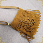GENUINE LEATHER Women Fringed Luxury Fashion Bag Crossbody Shoulder Pouch Bag