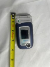 Sony ericsson Cingular vintage Bkue flip phone untested 4x digital zoom vga
