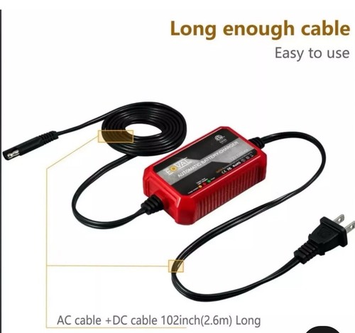 Cargador de Batería Inteligente Foval Automático Trickle 12V 1000mA - Imagen 10 de 16