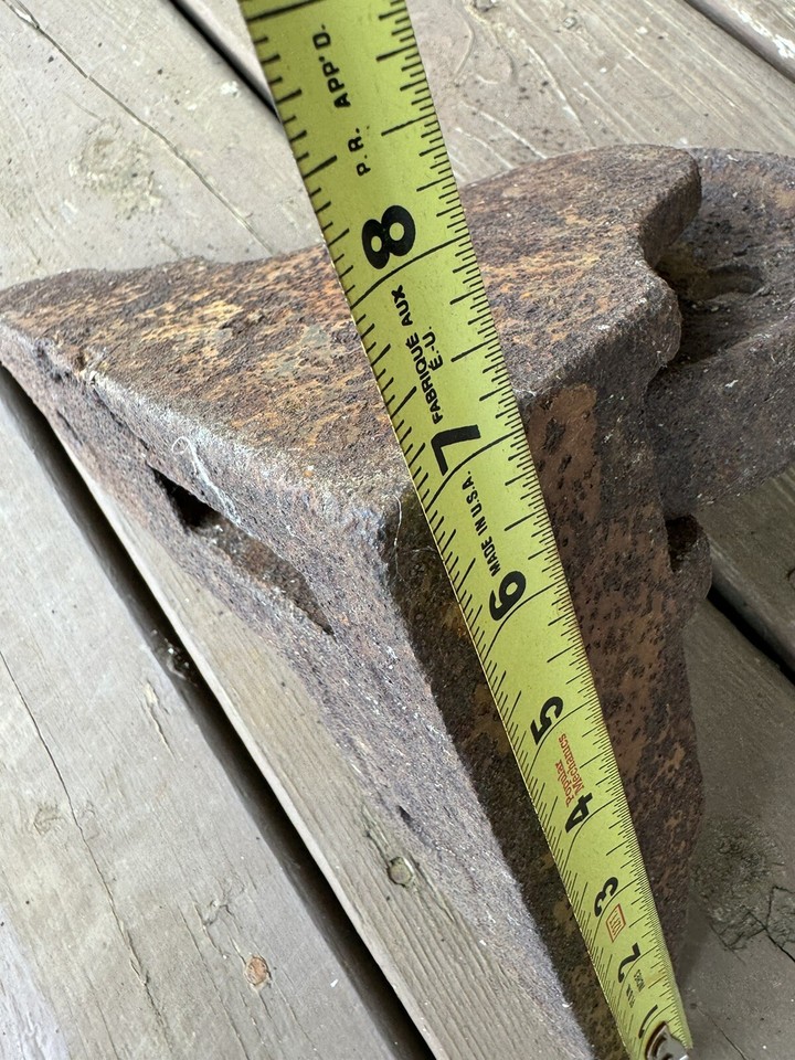 Antique Cast Iron Safe Caster Wheel Large Heavy Rust Original