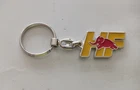 LANCIA HF metal chromed and enamel keychain