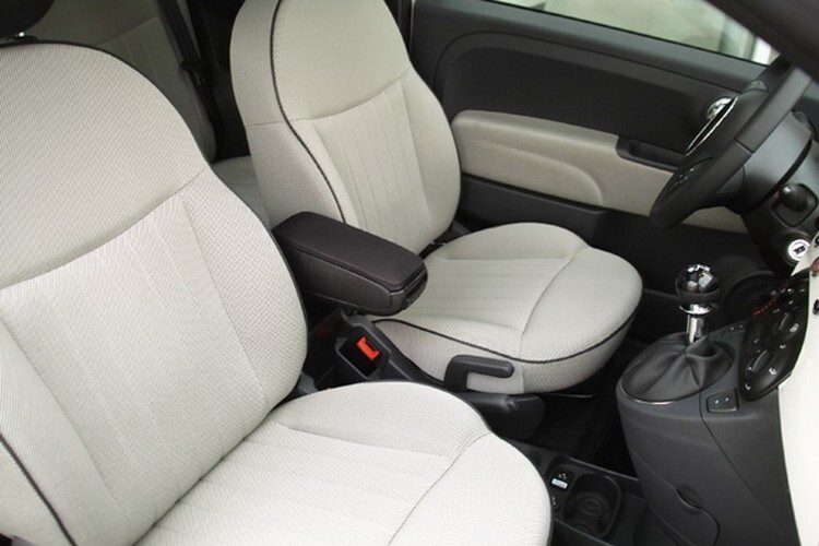 Accoudoir central Fiat 500 500C console centrale noire berline et cabriolet 2007-2015