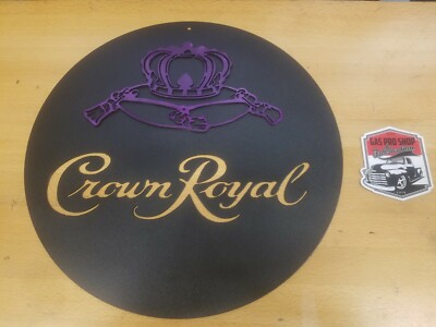 Crown Royal Metal Wall Art Plasma Cut Home Decor Gift Idea Mancave | eBay