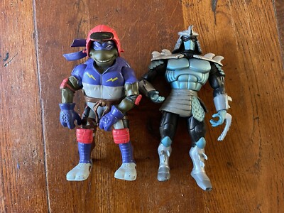 Teenage Mutant Ninja Turtles TMNT Biker Don & Shredder 2002 / 2003 Playmates