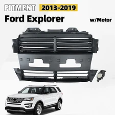 For 2013-2019 Ford Explorer Front Radiator Grille Shutter w/Motor