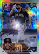 2023 Topps Chrome #RA-LL Luis Liberato Rookie Auto REFRACTOR Parallel #/499