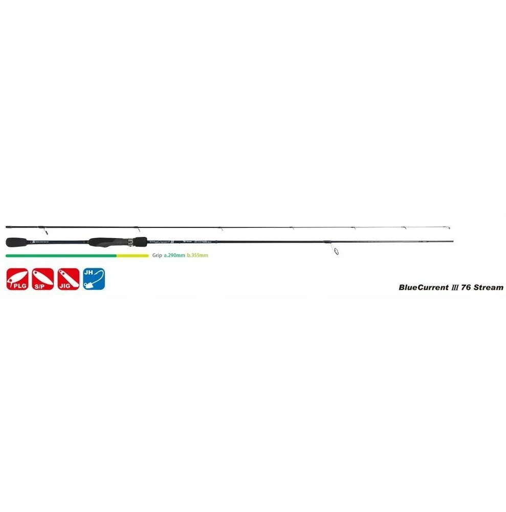 YAMAGA Blanks Blue Current III 76 Stream Spinning Rod