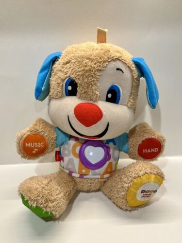 Fisher Price Laugh and Learn Smart Stages Interactive Puppy Dog Plush Lights Up - Afbeelding 1 van 2