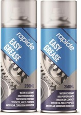 2x Rapide Easy Grease 250ml - Anti-Wear Water-Resistant Multi Purpose Lubricant