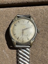 Vtg 1950s Working Benrus Men’s Self Winding Wristwatch