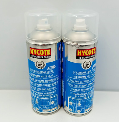 2X VHT Klar Hochtemperatur Sprühlack 400ml Hitzebeständige Beschichtung 450°C