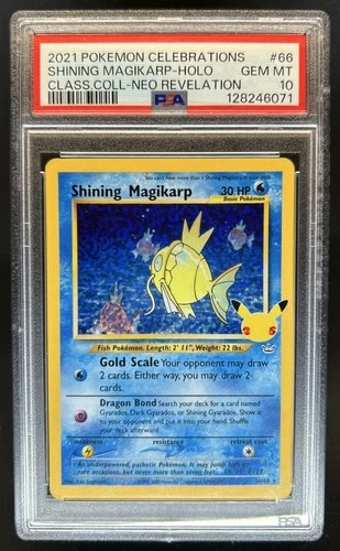 2021 Pokemon SWSH Celebrations Shining Magikarp Classic #66/64 PSA 10