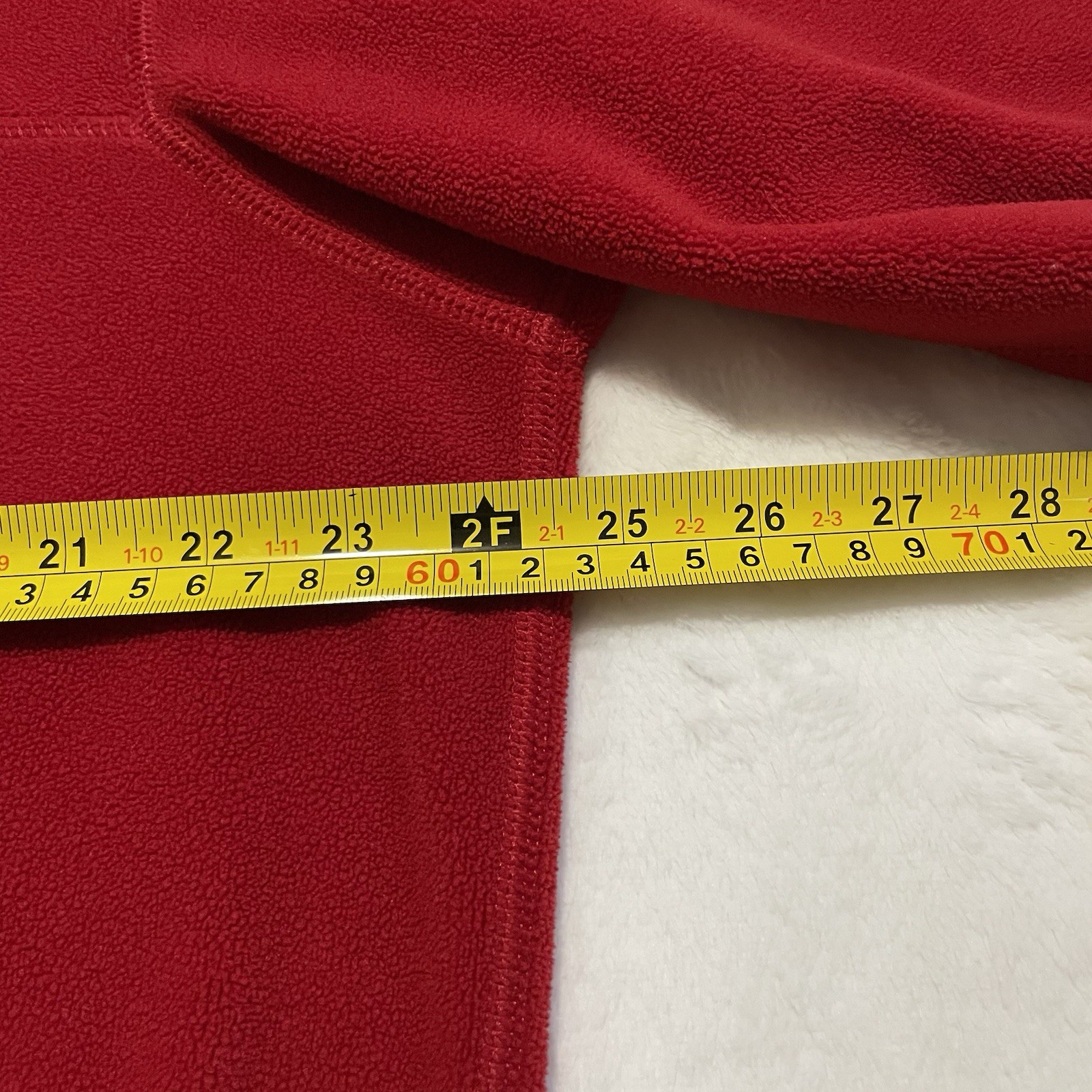 Giacca Polo Ralph Lauren vintage uomo grande rossa 1 4 zip pile pony made in USA