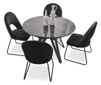 Luxus Esszimmer Set Esstisch 4X StüHle Stuhl Textil Essgruppe Garnitur Neu