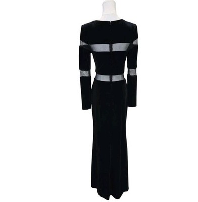 midi length formal dresses Off Track | Black Bodycon Midi Dress With Sheer Sleeves