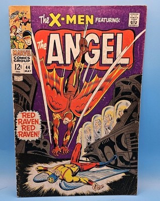 The X-Men #44 (Marvel Comics May 1968) 1st Red Raven, Origin of Ice Man VG