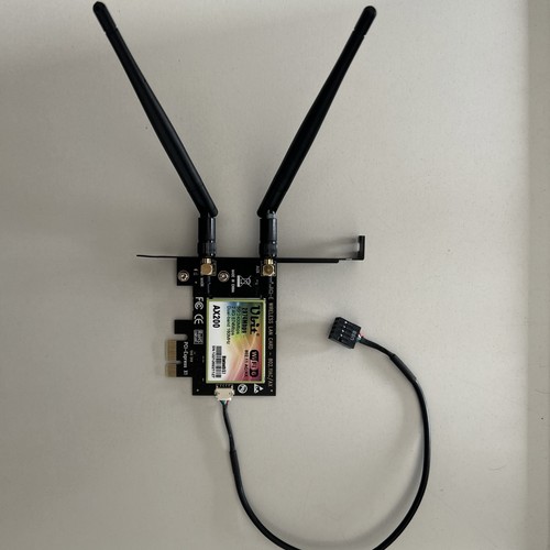 Scheda Rete WiFi+Bluetooth 5.1 Ubit PCI-E WiFi 6.0 Card, 2.4GHz & 5GHz - Foto 3 di 3