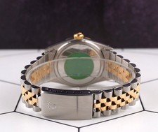 Rolex 36mm Datejust 18K Steel Yellow Gold Malachite Dial Watch 16013 7