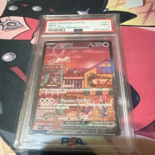 Pokémon Mew ex 053 Scarlet & Violet Promo Holo EX PSA 9